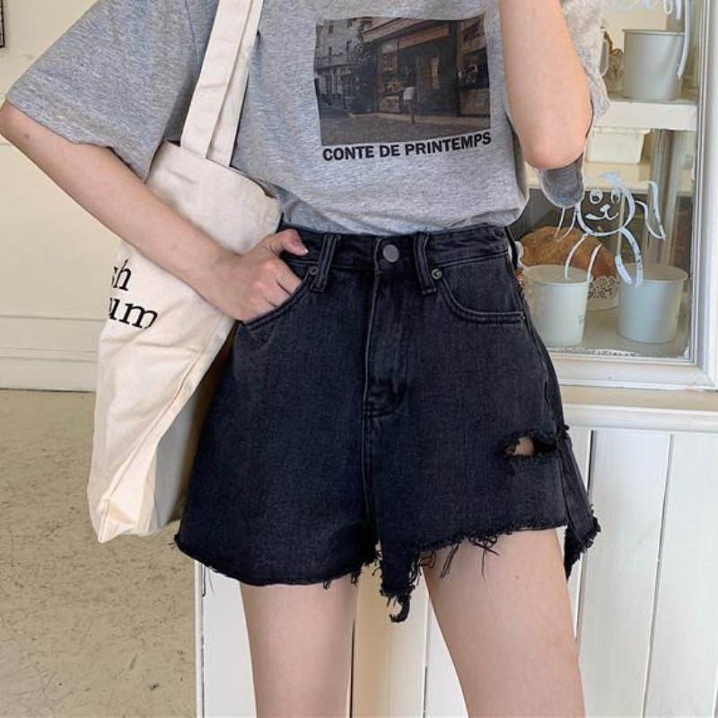 Kratke hlače od trapera Žene S-5XL Moderni, jednobojni dizajn Do Old Leisure Opuštene Višeslojne za svakodnevne studente visokog struka Ljeto Jednostavan korejski stil