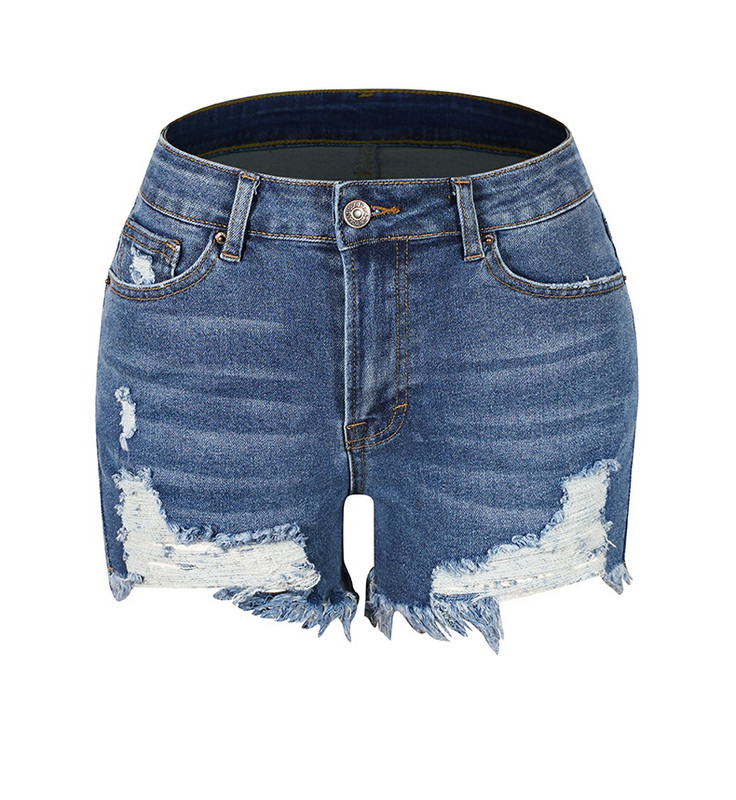 2023. gada vasaras plēsti džinsa šorti sievietēm Modes, ļoti elastīgi, seksīgi pušķu šorti Džinsi Sieviešu šauras pieguļošas šorti S-2XL Drop Ship