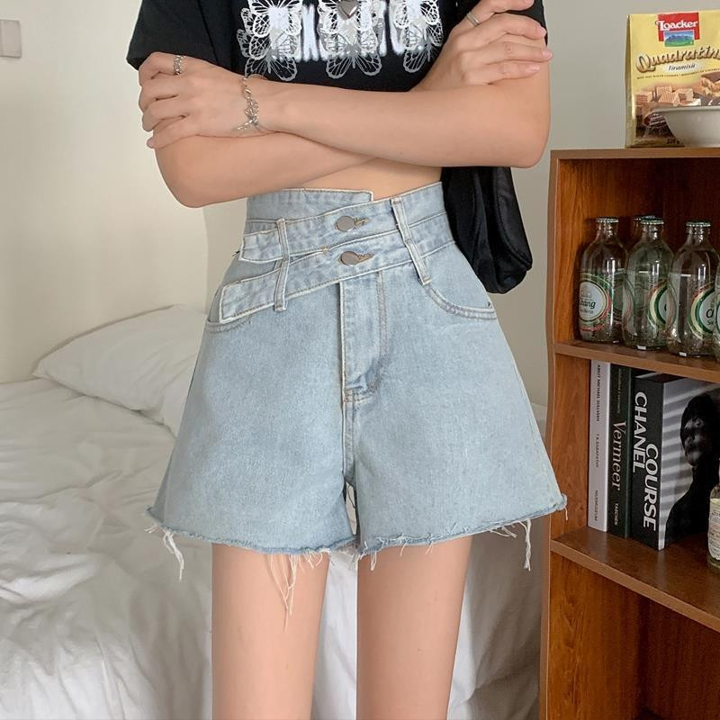 Traper poderane kratke hlače Ženske S-5XL Vinatge Hotsweet Ležerne nepravilne ljetne ženske korejske stilske nove seksi ins osobnosti Streetwear