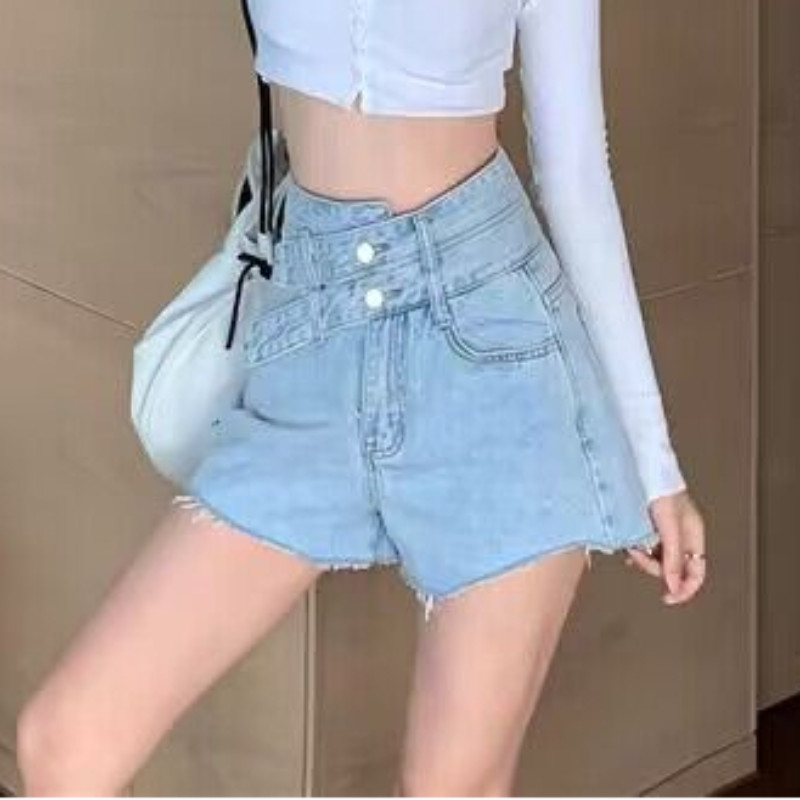 Traper poderane kratke hlače Ženske S-5XL Vinatge Hotsweet Ležerne nepravilne ljetne ženske korejske stilske nove seksi ins osobnosti Streetwear