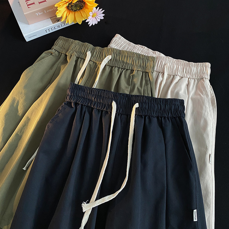 Kravas šorti Vīriešu S-3XL Pure Vintage korejiešu modes bikses Vasaras tīņu apģērbi Шорты Simply All-match Casual Sporty New