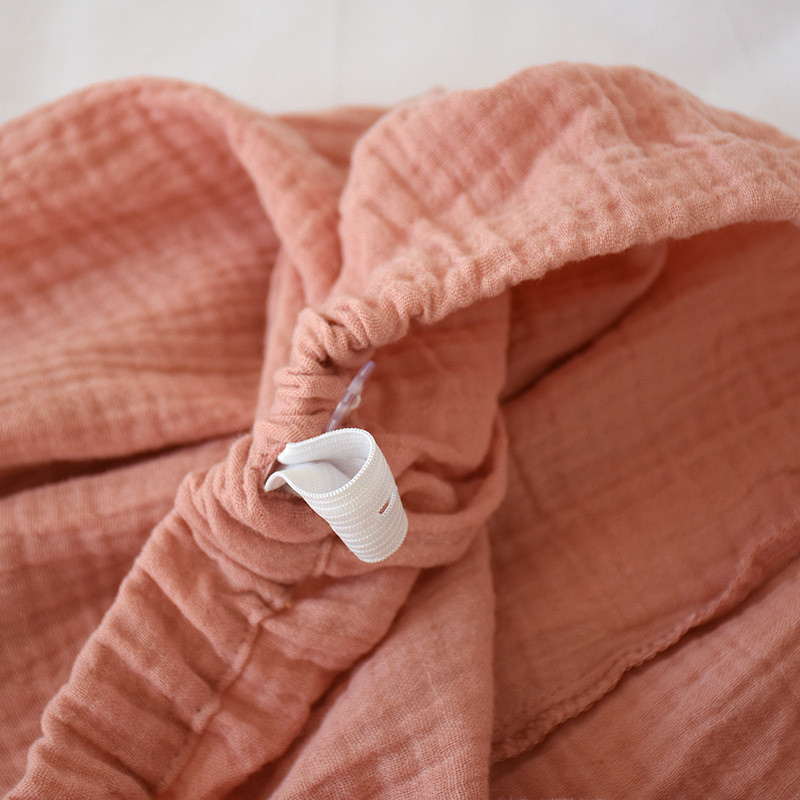 Japán kimonó pizsama, V-nyakú, hosszú ujjú, női pizsama, 2 részes, őszi duplarétegű géz hálóruha, 100% pamut hálófedők