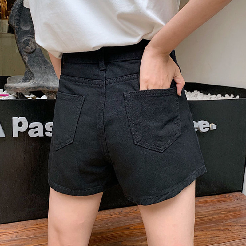 S-3XL Šorti Sieviešu džinsi Ikdienišķs Šķēlums Korejiešu Stils Brīvs College Vienkāršs Šiks Vispārpiemērots Vasaras Mode Ulzzang Ins Vintage Washed