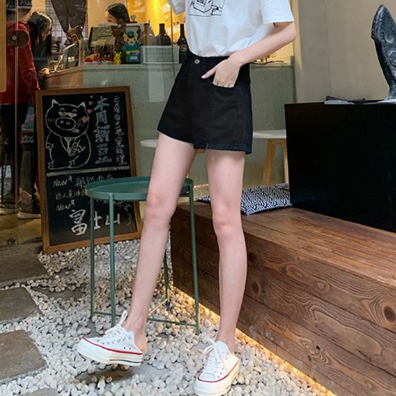 S-3XL Šorti Sieviešu džinsi Ikdienišķs Šķēlums Korejiešu Stils Brīvs College Vienkāršs Šiks Vispārpiemērots Vasaras Mode Ulzzang Ins Vintage Washed