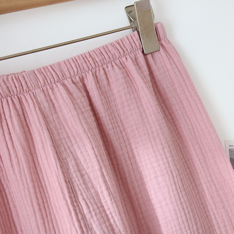 Pāris Kokvilnas dzijas pidžamu komplekti vīriešu pidžamām Atpūtas apģērbs Naktsveļa ar garām piedurknēm Miega bikses Gultasveļa mīļāko pidžamas