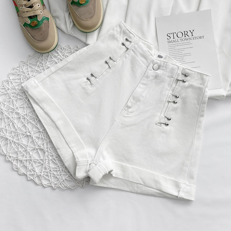 Sieviešu džinsu šorti, 2023. gada vasara, jauni, brīvi elastīgi, ar augstu vidukli, platu kāju A līnijas slaidi īsi džinsi, lielizmēra S-5XL