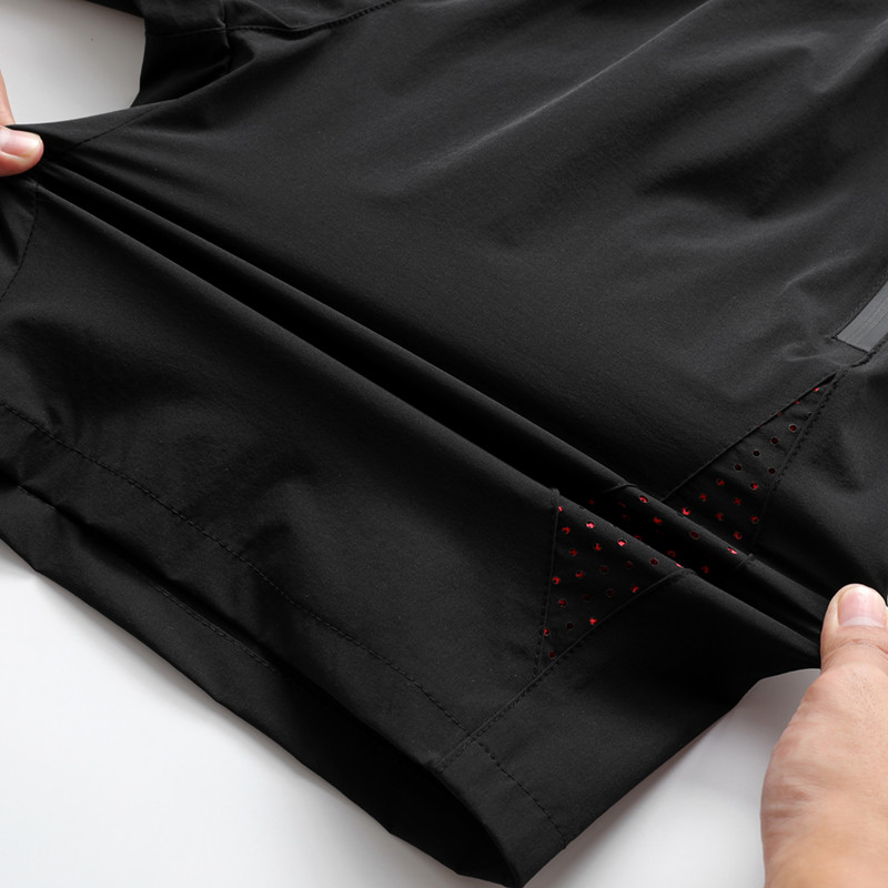 Za ljeto 2024. visokokvalitetne kratke hlače za disanje, muške, ležerne, s elastičnim strukom, brzo sušeće kratke hlače za fitness, jogging na plaži, crne modne kratke hlače