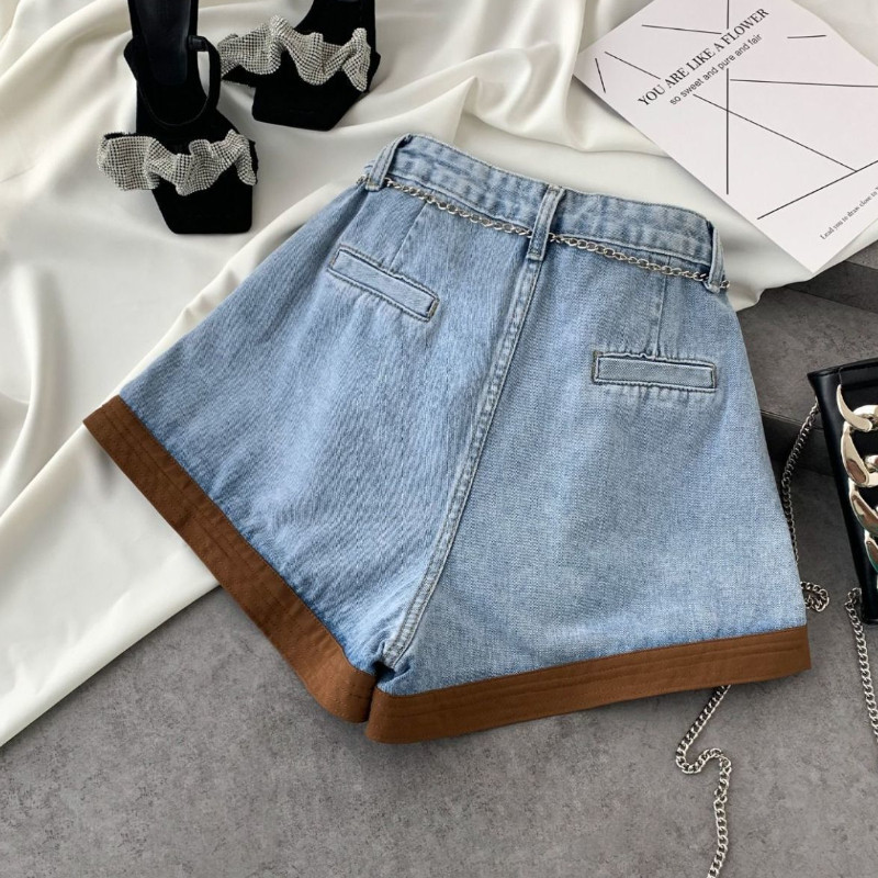 Traper kratke hlače Ženske vrećaste američke ulične odjeće Temper Vintage obložene modne hlače Ljeto S-3XL Osobne kratke hlače