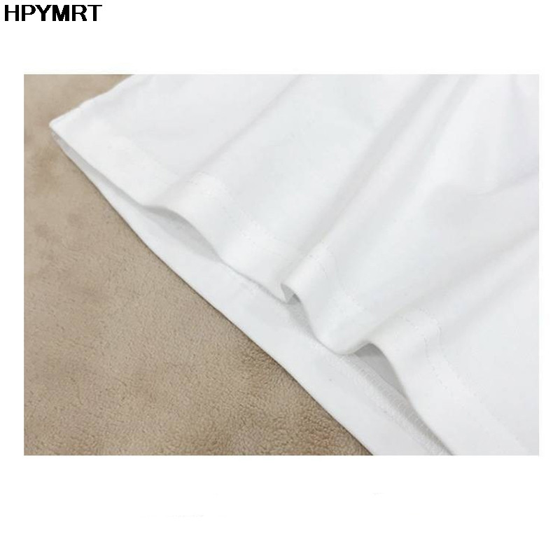 Modna ljetna bijela muška majica hipsterskih majica Harajuku Bijela ležerna majica kratkih rukava Odjeća Muške majice kratkih rukava