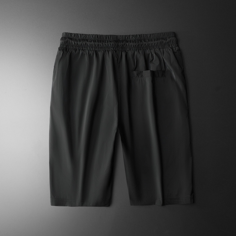 Pantaloni scurți de vară Minglu pentru bărbați, de înaltă calitate, cu broderie de albine, de culoare uni, pantaloni pentru bărbați, la modă, cu talie elastică, pantaloni casual de bărbat 4XL