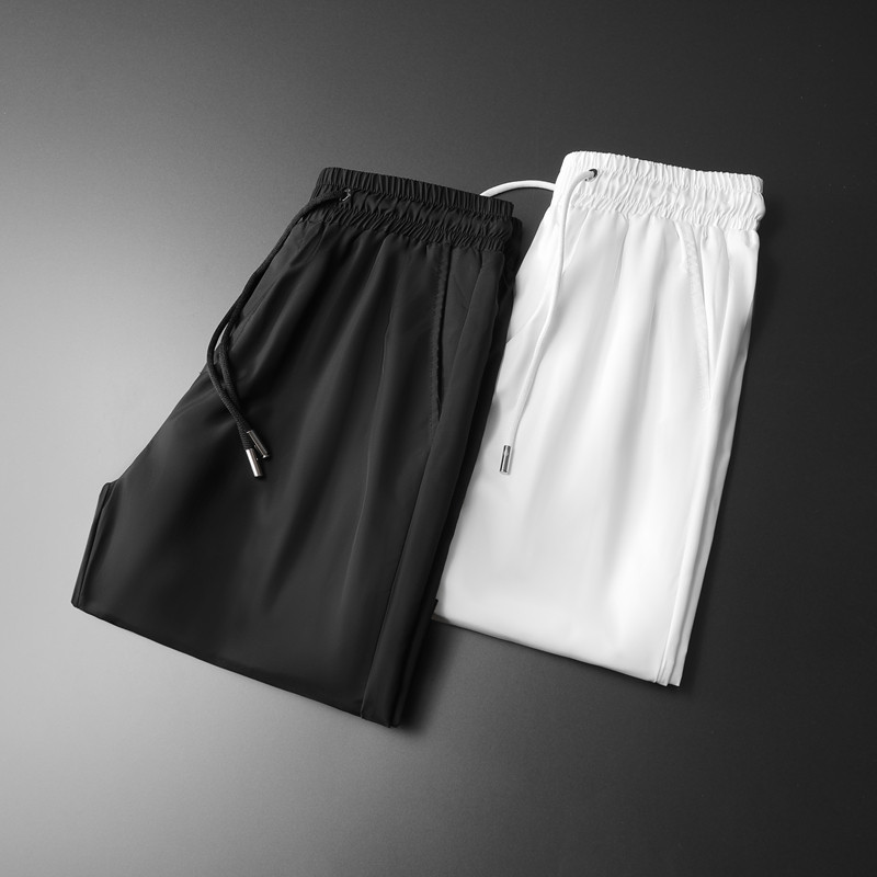 Pantaloni scurți de vară Minglu pentru bărbați, de înaltă calitate, cu broderie de albine, de culoare uni, pantaloni pentru bărbați, la modă, cu talie elastică, pantaloni casual de bărbat 4XL