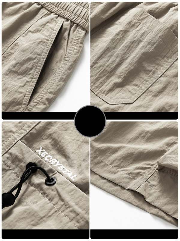 Nove ljetne tanke kratke hlače za 2024. Muške Cargo radne hlače s bočnim džepovima Vrećaste joggers Bermuda kratke hlače za plažu do koljena, muške velike veličine M-4XL