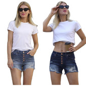 2023. gada jauni, vasaras plēsti džinsa šorti sievietēm Modes, seksīgi, ļoti elastīgi, šauri šorti Džinsi Ikdienas sieviešu apģērbi S-2XL