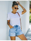 2022. gada vasara, jauni sieviešu džinsu šorti ar vidukļa vidusdaļu, izstiepti, moderni, ļoti elastīgi, seksīgi džinsi šorti S-2XL piegāde