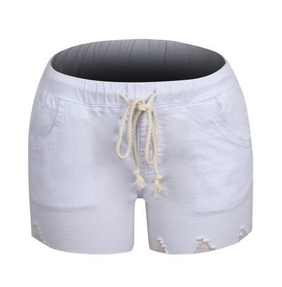 2022. gada vasaras karstais izpārdošana Sieviešu elastīgs jostasvietas džinsa šorti Modes ikdienišķas augstas elastības šorti Džinsi Zili melni balti S-2XL
