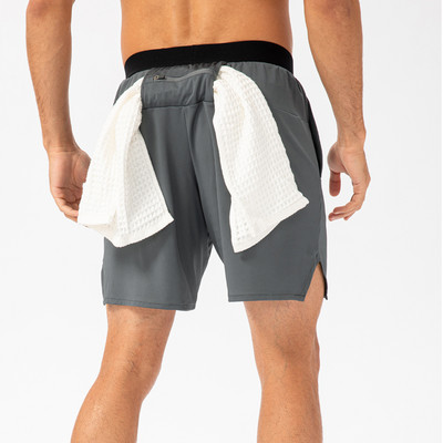 Fitnesa šorti Vīriešu treniņiem Sporta šorti Ātri nožūst ar kabatām Īsi Deportivo Hombre Treniņi Īsas Bikses Pārgājieni Skriešana ārā