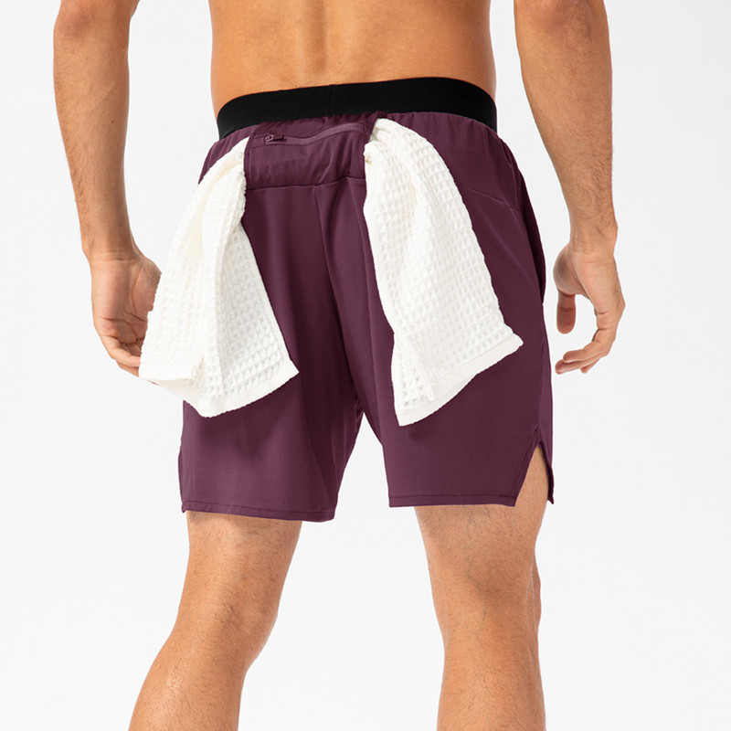 Fitnesa šorti Vīriešu treniņiem Sporta šorti Ātri nožūst ar kabatām Īsi Deportivo Hombre Treniņi Īsas Bikses Pārgājieni Skriešana ārā