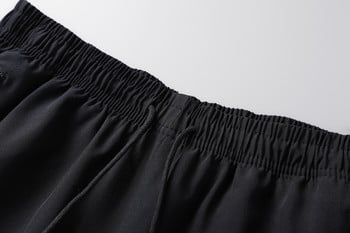Ново за лятото на 2024 г. Мъжки плажни бързосъхнещи спортни панталони за бягане Черни къси панталони Ежедневни овърсайз 8XL 7XL Панталони Панталони