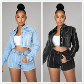 Ljeto 2022. Nove ženske traper kratke hlače s visokim strukom Modne ravne rastezljive kratke hlače Traperice Trendy Ženska odjeća S-2XL