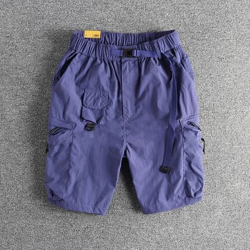 Винтидж планински тренд функционални карго ежедневни къси панталони мъжки бързосъхнещи триизмерни джобни младежки трендови четвъртити панталони