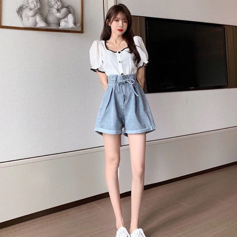 Τζιν σορτς Γυναικεία Καθαρά τρυφερά καλοκαιρινά χαλαρά σχέδια S-3XL Κορίτσια Υπέροχα Vintage All-Match Καθημερινά Κομψά Κλασικά Νεανικά Διακοπές