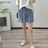 Sieviešu šorti S-5XL Eleganti Mīksts Džinss Vispārpiemērots Dizains Sieviešu Stilīgs Apģērbs Jaunums Elpojošs Populārs Ulzzang Vintage