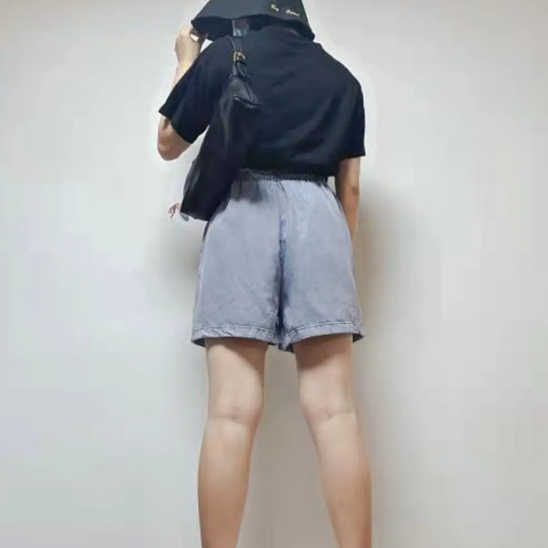 Sieviešu šorti S-5XL Eleganti Mīksts Džinss Vispārpiemērots Dizains Sieviešu Stilīgs Apģērbs Jaunums Elpojošs Populārs Ulzzang Vintage