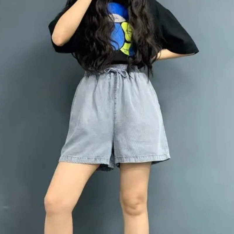 Sieviešu šorti S-5XL Eleganti Mīksts Džinss Vispārpiemērots Dizains Sieviešu Stilīgs Apģērbs Jaunums Elpojošs Populārs Ulzzang Vintage