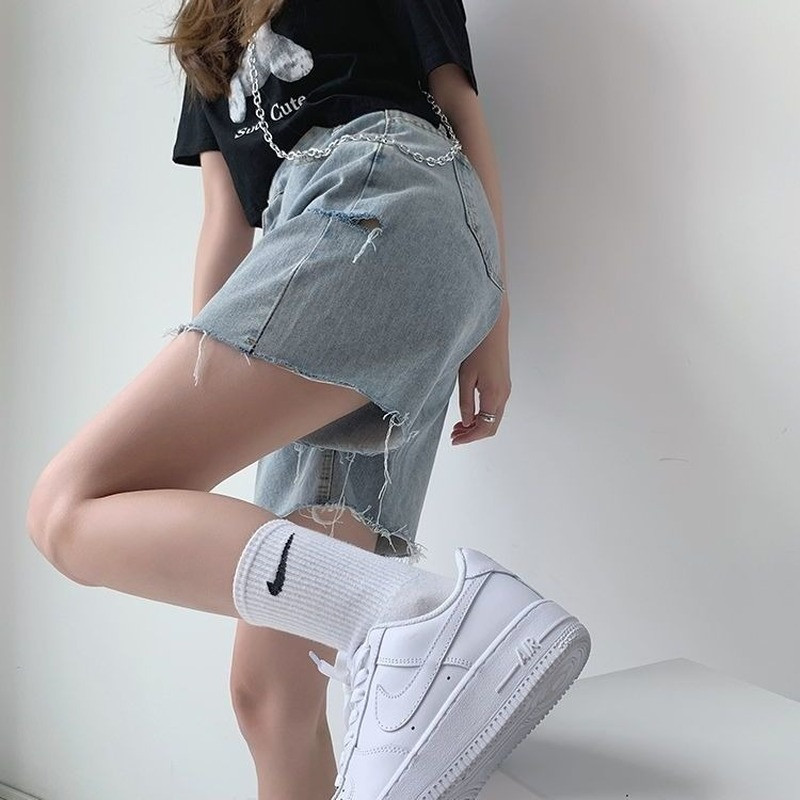 Ženske traper kratke hlače S-5XL s rupama Vintage sveučilišni japanski stil Sveobuhvatne ljetne kratke hlače visokog struka za slobodno vrijeme Popularni uniseks parovi