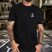 Divat Ruházat Tréningruha Férfi póló Alkalmi rövid ujjú póló O-nyakú 2024 nyári pulóver Gyorsan száradó kocogó napi felsők