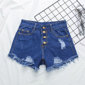 Ljetne traper kratke hlače Feminino Chic vruće ženske traper kratke hlače širokog struka Vintage kratke hlače visokog struka velike veličine S-5XL Jean kratke hlače