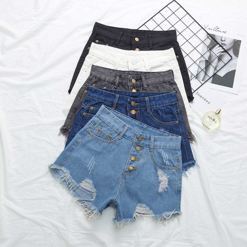 Ljetne traper kratke hlače Feminino Chic vruće ženske traper kratke hlače širokog struka Vintage kratke hlače visokog struka velike veličine S-5XL Jean kratke hlače