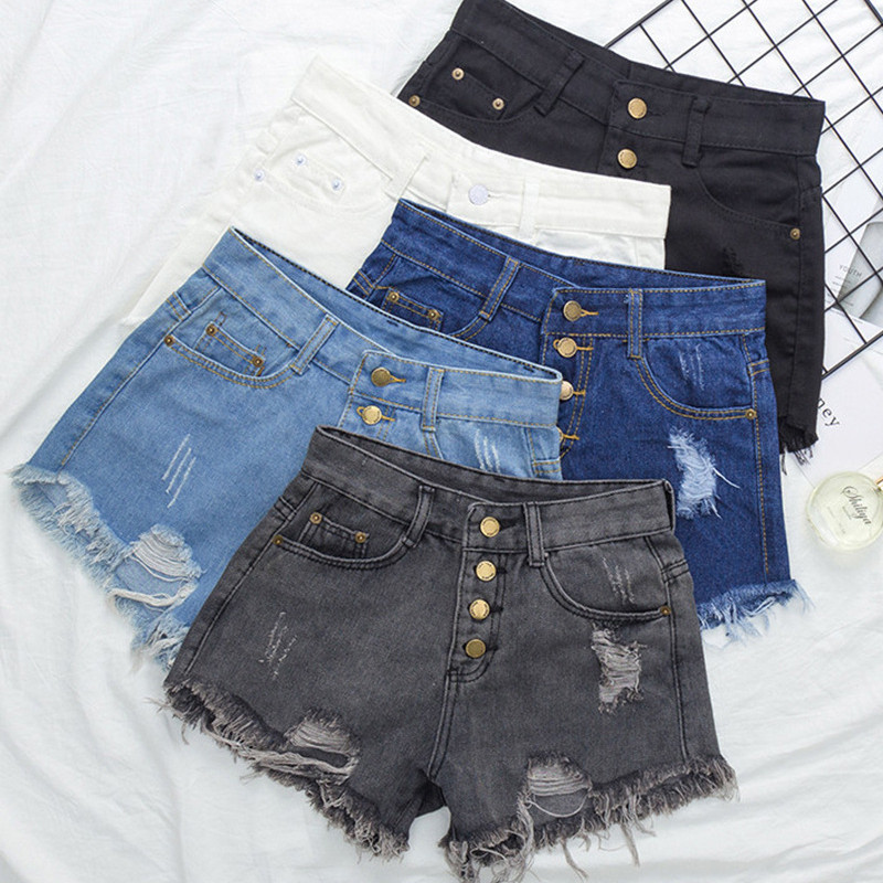 Ljetne traper kratke hlače Feminino Chic vruće ženske traper kratke hlače širokog struka Vintage kratke hlače visokog struka velike veličine S-5XL Jean kratke hlače