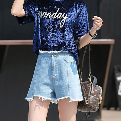 Liela izmēra balti melni džinsa šorti sievietēm vasaras modes melni saplēsti džinsi šorti Hole pušķis sieviešu šorti S-3XL