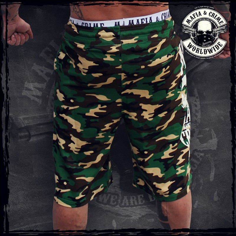 Vīriešu Šorti Vīriešu Slim Fitness Kultūrisms Joger Vīriešu Zīmola izturīgas sporta bikses Fitness Treniņbikses Modes Kokvilnas Īsās Bikses