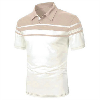 Модна простота Harajuku Polo тениска за мъже Летни спортове на открито Облекло за голф Бизнес ежедневни ризи с ревери с къс ръкав