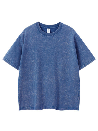 240 gsm kokvilnas vasarā mazgāts T-krekls vīriešu High Street Vintage vienkrāsains Lielizmēra T-krekls, brīvs Y2k topi ar īsām piedurknēm unisex krekls