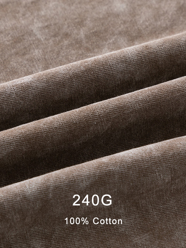 240 gsm kokvilnas vasarā mazgāts T-krekls vīriešu High Street Vintage vienkrāsains Lielizmēra T-krekls, brīvs Y2k topi ar īsām piedurknēm unisex krekls