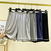 2024. gada modāli vīriešu pidžamas šorti, brīvi mājas apģērbi, liela izmēra īsas bikses ar kabatām Ikdienas apģērba plāni vasaras pidžamas šorti vīriešiem