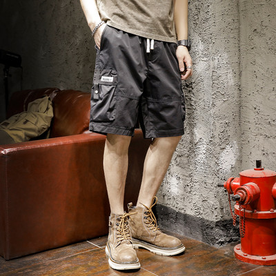 Pantaloni scurți albi cargo premium, de vară, subțiri, largi, cu picioare drepte, pentru bărbați, pantaloni medii, pantaloni sferturi casual