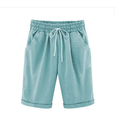 Sieviešu kokvilnas šorti Ikdienišķas, masīvas, plānas kabatas bikses