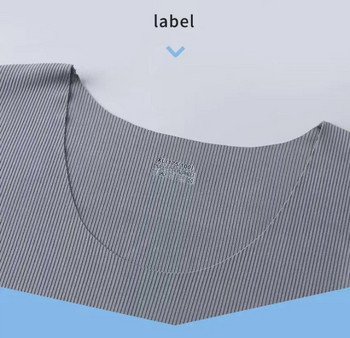 Ледена копринена пижама Мъжки летен домашен костюм от две части New Modal No Trace Тънка мъжка тениска с кръгло деколте и къси ръкави