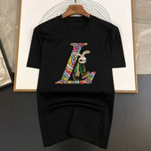 Staigājoša truša raksta apdruka Kokvilna ar īsām piedurknēm vīriešu ielas luksusa zīmola T-krekli brīvi lielizmēra t-krekli, elpojoši, mīksti S-7XL