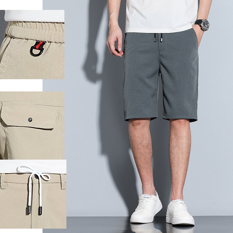 Meeste vabaaja lühikesed püksid. Suvised lahtised Capri rannapüksid, ühevärvilised meeste viiepunktipüksid 2024. Suvised igapäevased lühikesed püksid