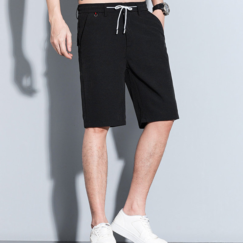 Meeste vabaaja lühikesed püksid. Suvised lahtised Capri rannapüksid, ühevärvilised meeste viiepunktipüksid 2024. Suvised igapäevased lühikesed püksid