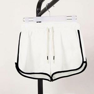 DICLOUD Modne ljetne ležerne kratke hlače Ženske rastezljive kratke hlače visokog struka Ženske crno-bijele široke seksi kratke hlače za plažu S-XXL