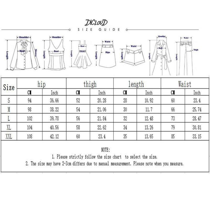 DICLOUD Modne ljetne ležerne kratke hlače Ženske rastezljive kratke hlače visokog struka Ženske crno-bijele široke seksi kratke hlače za plažu S-XXL