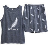 Καλοκαιρινές ανδρικές πιτζάμες με κοντό μανίκι βαμβακερές πιτζάμες κινουμένων σχεδίων Casual Sleepwear Πιτζάμες Νυχτερινές φόρμες Pijamas Plus Size 3XL Homewear