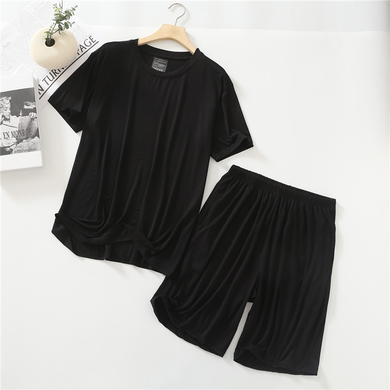 Ljetne pidžame Muške modalne kratke rukave, kratke rukave, odijelo, ležerni dvodijelni set velikih veličina, muška kućna odjeća, salonke, pidžama Hombre