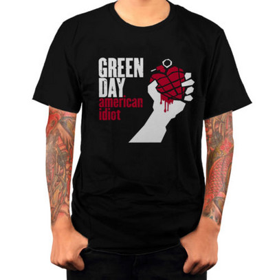 GREEN DAY T-särk meestele Green Day ameerika idioodi kingitus Casual tee meeste puuvillased t-särgid suvine shubuzhi brändi t-särk S-5XL